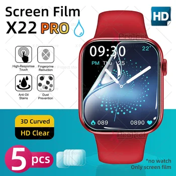 X22 PRO SmartWatch Ekran Koruyucu akıllı saat Hidrojel koruyucu film Serisi 7 Ekran Filmi Kapağı PK W46 W56 W27 W37 pro max