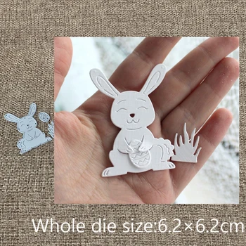 Yeni Tasarım Zanaat Metal Kesme cut Kalıplar die 3 adet paskalya tavşanı çim yumurta scrapbooking Albümü Kağıt Kartı Zanaat Kabartma Kalıp Kesim