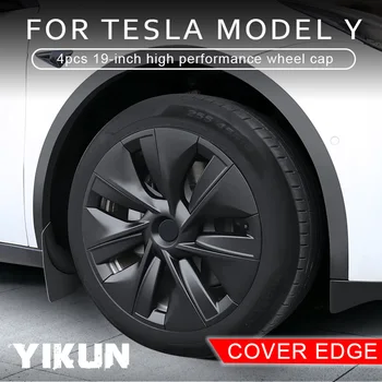 4 ADET Tekerlek Kapağı Orijinal Araba Yedek Jant Kapağı 19 İnç Otomobil Jant Kapağı jant kapağı ModelY 2021 Tekerlek Kapağı Kiti Tesla Model Y