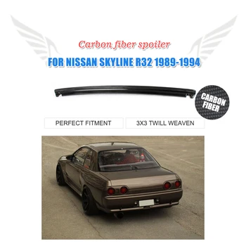 Karbon Fiber Arka Spoyler Gövde 1989 Nissan Skyline R32 GTR için Dudak Kanat Boot - 1994