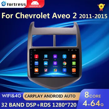 4G + 64G İçin Chevrolet Aveo 2 Sonic T300 2011-2015 Araba Radyo Multimedya Oynatıcı Navigasyon GPS 2 din 2din Android Autoradio CarPlay