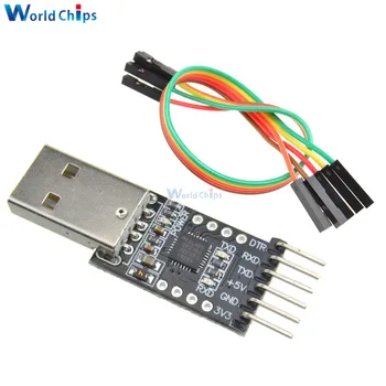 1 ADET / GRUP CP2102 USB 2.0 UART TTL 6PIN Konnektör Modülü Seri Dönüştürücü Dupont hattı ile