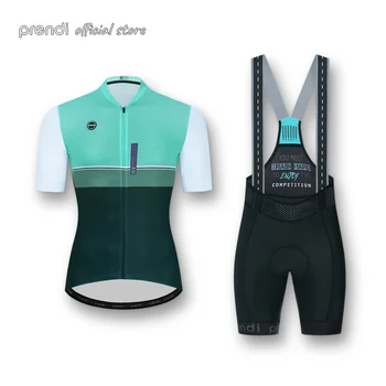 PRENDİ 2022 Yeni Erkek Bisiklet Giyim Kısa Kollu Jersey Seti Pro Yol bisiklet kıyafeti Yaz Bisiklet Skinsuit Spor Gömlek