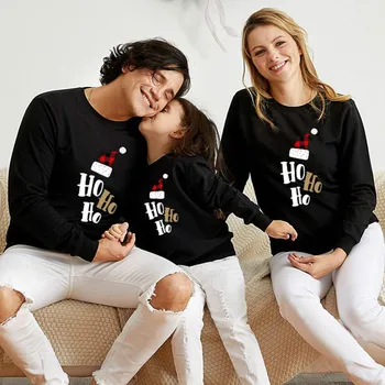 Aile Eşleştirme Giyim Noel Ebeveyn-çocuk Aile Hoodies Eşleştirme Anne Kızı Giyim Yetişkin Çocuklar Bebek Aile Kıyafetleri