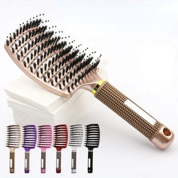 2 Adet Orijinal Saç Fırçası Sihirli Saç Tarak Dolaşık Açıcı Saç Fırçası Detangle Bit Masaj Tarak Kadın Arapsaçı Kuaför Salonu