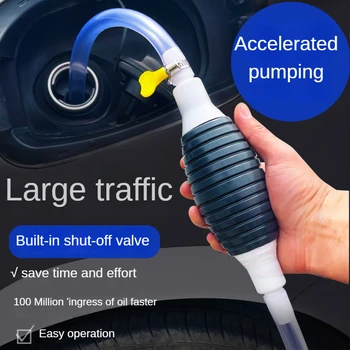 El Yakıt Pompası Araba Yakıt Tankı Enayi Yağ Transfer Yakıt Pompası Benzinli Dizel Sıvı Manuel Pompa Sifon Yakıt Tasarrufu Gaz Benzinli