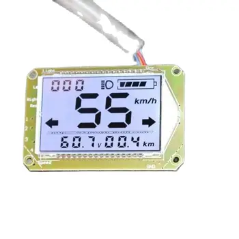 1 ADET, EUCP elektrikli bisiklet LCD enstrüman modifikasyonu yükseltme renk ölçer Voltmetre Hız Göstergesi 48V 60V 72V