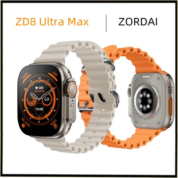 2022 ZORDAI ZD8 Ultra Max akıllı saat Serisi 8 1: 1 Durumda 49mm 2.08 