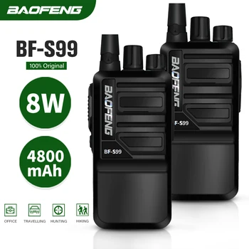 Yüksek Güç el telsizi Baofeng BF-S99 Mını El İki Yönlü Telsiz UHF 400-470 Radyo İletişimci Güncelleme İnterkom