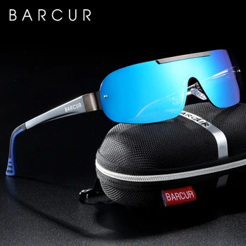 BARCUR Alüminyum Magnezyum Güneş Gözlüğü Erkekler polarize güneş gözlükleri Erkekler için Pilot spor gözlüğü UV400