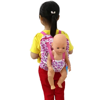Giden Paketleri Açık Taşıma Bebek Sırt Çantası Taşıma için Uygun 43 cm Bebek ve Amerikan Kız Bebek