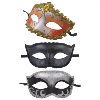 Parti için yarım Cosplay Kostüm maskeli balo