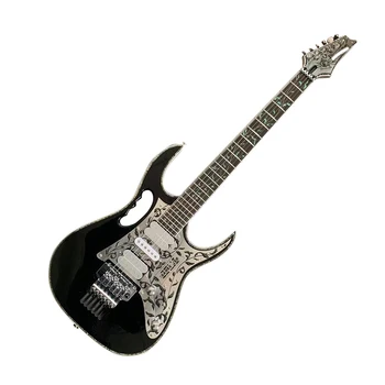 Ünlü marka elektro gitar, çift sarsıntı vibrato sistemi, çok yönlü müzik aleti, eve ücretsiz teslimat.