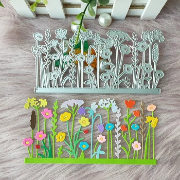Yeni Çiçek çim metal kesme die kalıp karalama defteri dekorasyon kabartmalı fotoğraf albümü dekorasyon kart yapımı DIY el sanatları