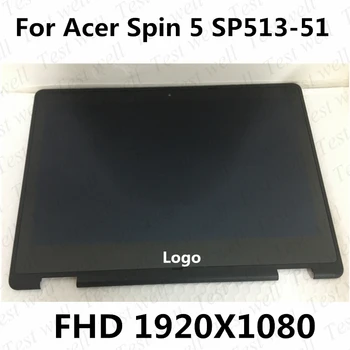 Orijinal Acer Spin 5 İçin SP513 - 51 N16W1 LCD Ekran + dokunmatik sayısallaştırıcı tertibatı FHD LQ133M1JW07 veya B133HAB01.0 DOKUNMATİK IPS matris