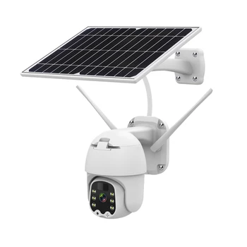 Gadınan IP Kamera 1080P 4G Sım Kart / WiFi Güneş PTZ Hız Dome Kamera Güvenlik Düşük Güç Tüketimi Kablosuz CCTV Açık Kamera