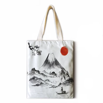 Japon tarzı bayanlar omuzdan askili çanta pamuk keten çanta mini çanta basit mini askılı çanta rahat askılı çanta