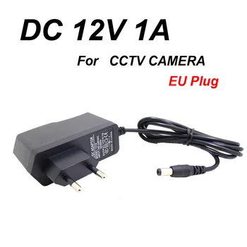 AB Tak AC/DC Güç adaptörü şarj Güç CCTV için adaptör kamera AC 100-240 V DC 12 V 1A (2.1 mm * 5.5 mm)