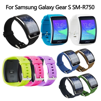 Yedek Bantlar Samsung Galaxy Dişli S SM-R750 akıllı saat kayışı Yumuşak TPU Klasik saat kayışı Samsung Dişli S Bilezik