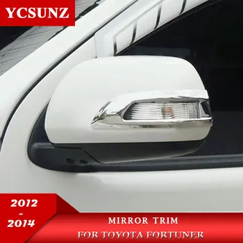 ABS Krom araba ayna Yan Ayna trim aksesuarları Toyota Fortuner 2012 İçin 2013 2014
